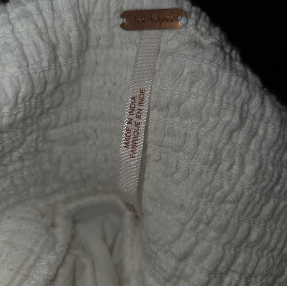 Free People All The Attitude White Maxi Dress XS Boho Cottage Core - Picture 7 of 7